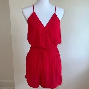 Express Red Romper Size Medium